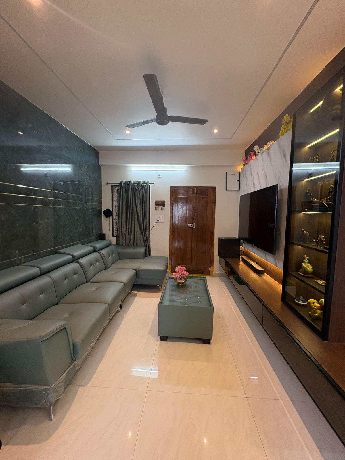 Living room showcase